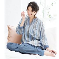 ダブルガーゼの巣ごもりパジャマ(綿100%)