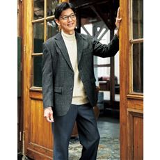 グレンチェックジャケット