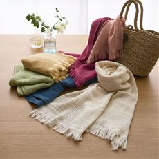 【今治産】オーガニックコットンタオルマフラー(スラブ)