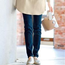 美シルエットスキニーデニムパンツ(洗濯機OK)