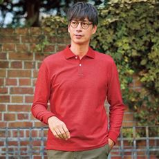 【男女兼用】ドライ長袖ポロシャツ/吸汗・速乾・抗菌防臭・UVカット機能付き