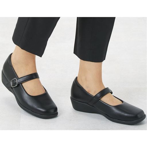 軽量ストレッチパンプス4073(パンジー)(抗菌防臭)(日本製)