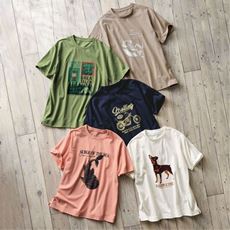 【男女兼用】ドライ吸汗速乾・接触冷感プリントTシャツ(半袖)