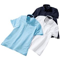 3枚組ソーラーカットポロシャツ(ミズノ)(吸汗速乾・UVカット・遮熱)