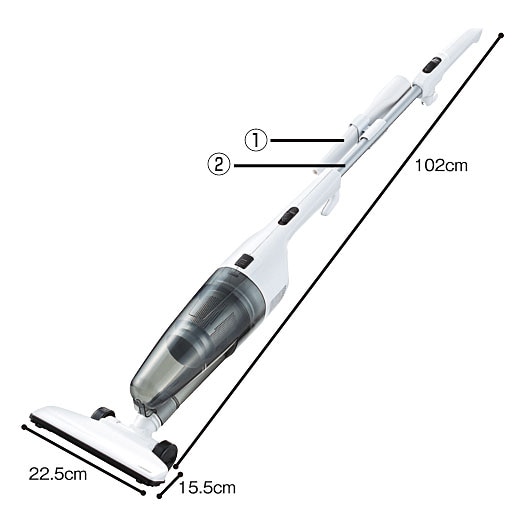 だんだん割り サイクロン型スティッククリーナー - セシール