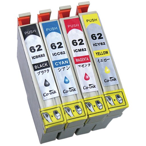 互換インク(4色セットエプソン用IC4CL62) - セシール