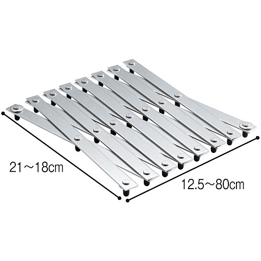 だんだん割り 伸縮鍋敷き - セシール